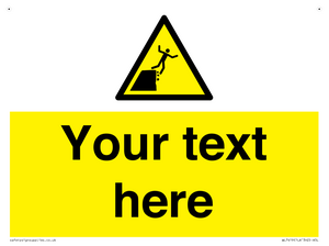 Custom Warning unstable cliff edge